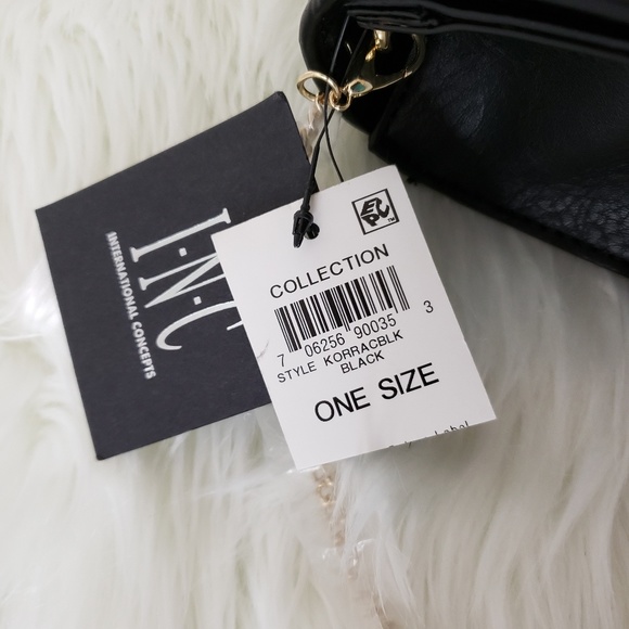 INC International Concepts Korrac Black Clutch NWT - Picture 5 of 5